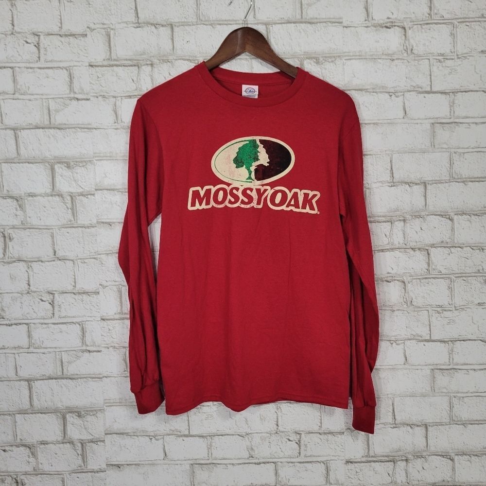 Mossy Oak red long sleeve tee‎